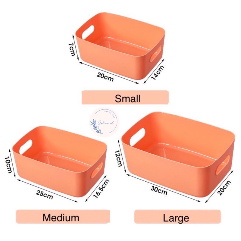 STORAGE BOX ORGANIZER / KOTAK PENYIMPANAN SERBAGUNA / KOTAK SKINCARE / KERANJANG MAKANAN OBAT-OBATAN / BIN ORGANIZER MULTIFUNGSI / WADAH PENYIMPANAN PLASTIK RAPI DENGAN GAGANG MUDAH DIBAWA / TEMPAT BOX STORAGE