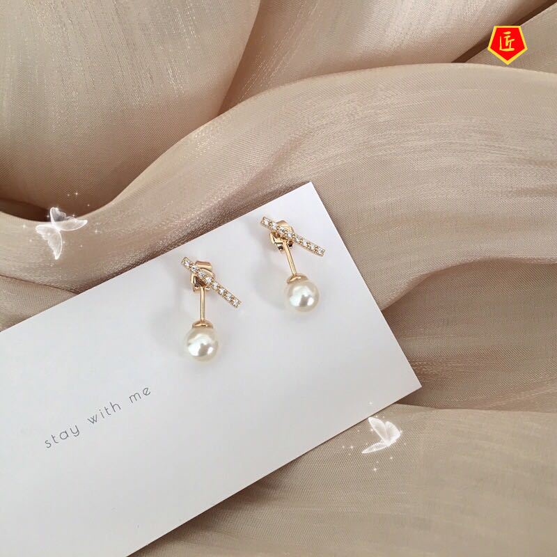 [Ready Stock]Soft-Looking Pearl Earrings for Women