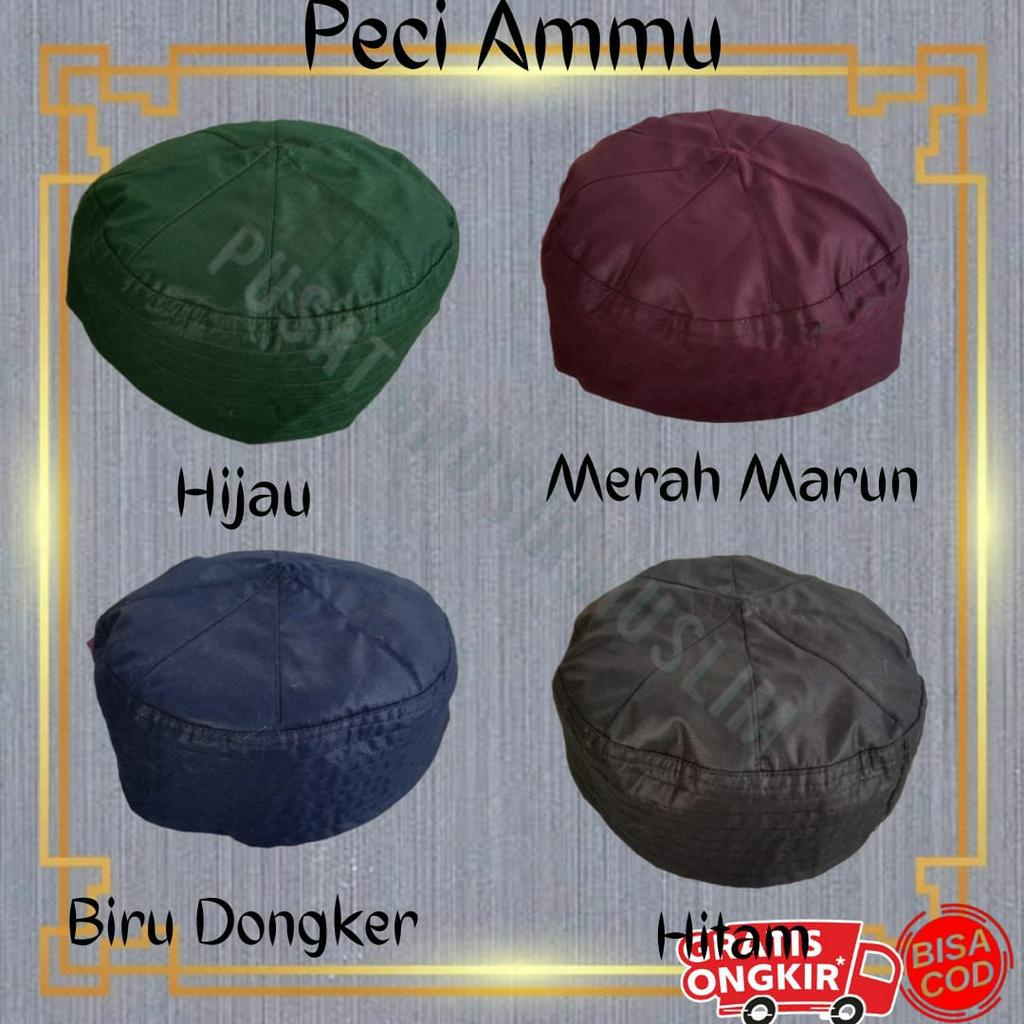 Promo Peci Kopiah Ammu Dewasa Kopiah Bahan Model Ammu Termurah