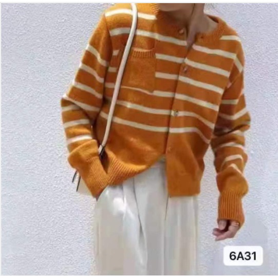 Knitwear Atasan rajut Sweter wanita/Cardingan wanita Knit 6A31