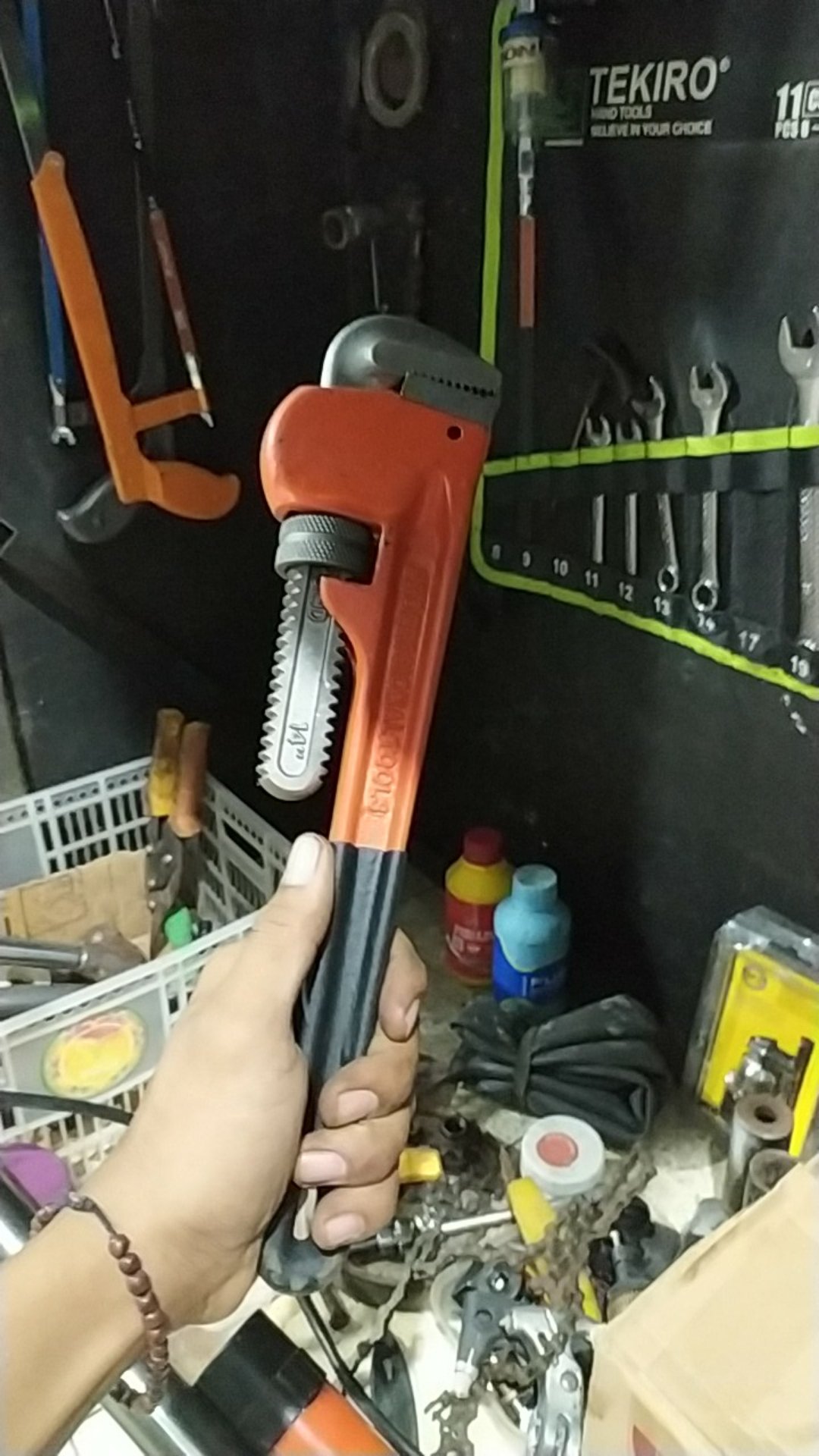 Sun-flex Kunci Pipa 14 Inch Sunflex Pipe Wrench Gagang Karet