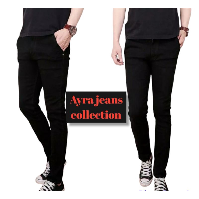 Celana jeans pensil pria-celana panjang jeans-celana pensil-celana pria