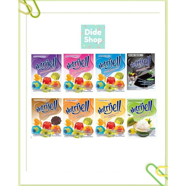 

Nutrijel Jelly Serbuk Instan Kemasan Ekonomis Kemasan Sachet