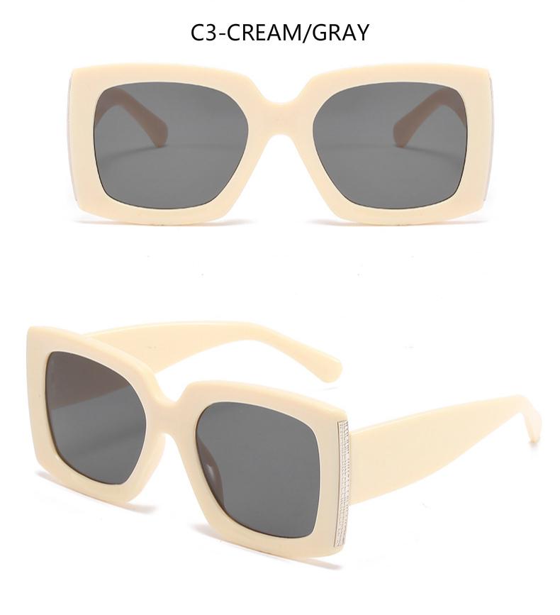 2021 European and American trend big frame square ins modern men's and women's sunglasses