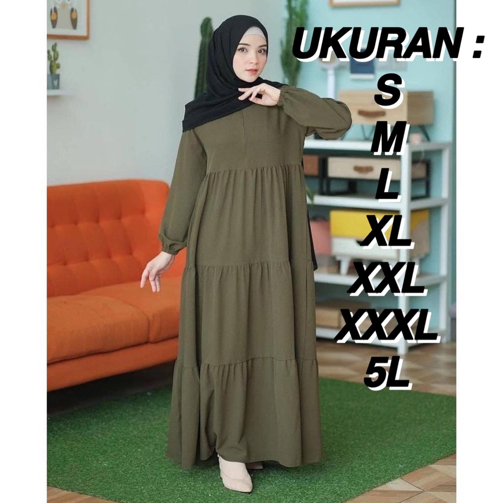 Delvina maxi r_project | FASHION MUSLIM DRESS JUMBO MURAH