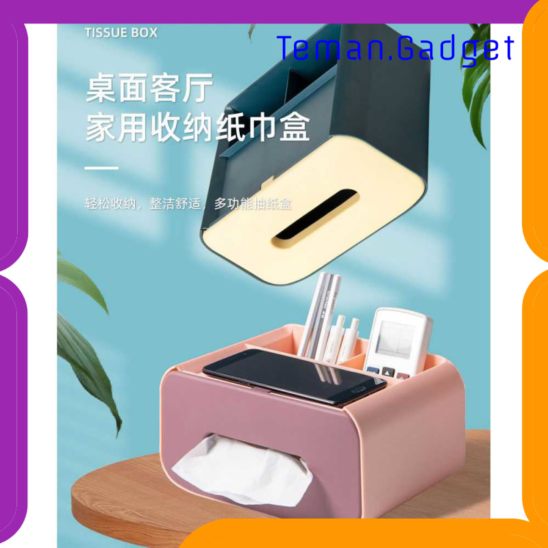 TG-DG2030 FIQILE KOTAK TISU ORGANIZER WITH SMARTPHONE HOLDER - ZJ012