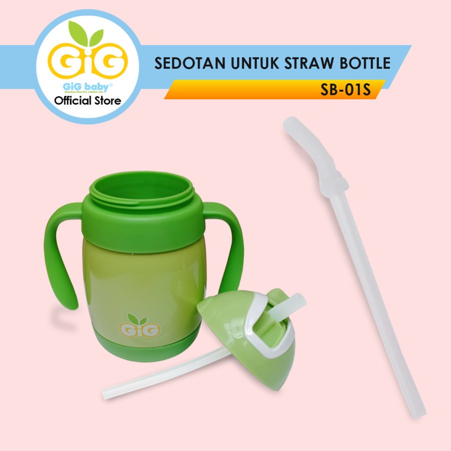 GIG BABY SEDOTAN KIDS STRAW BOTTLE 220ML