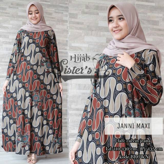 Gamis batik / Dress batik by Hijab Sister's