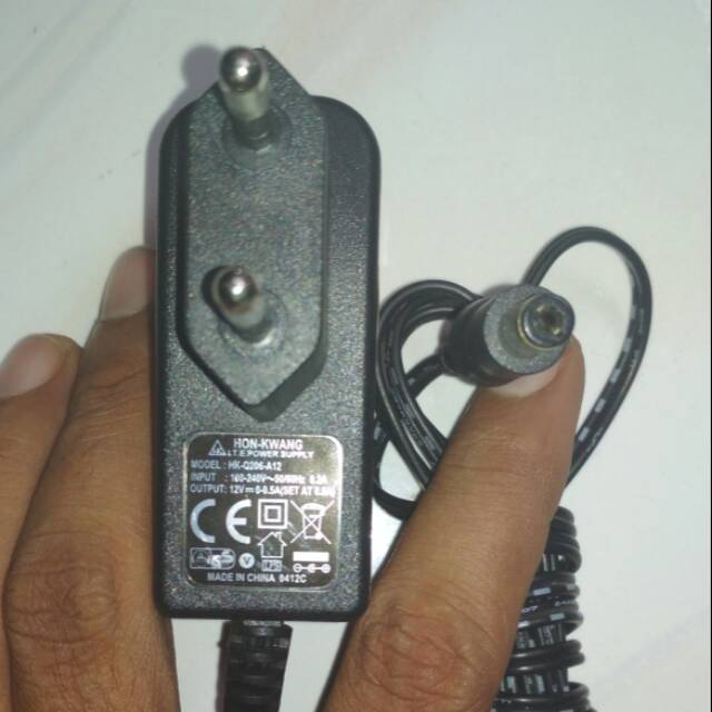 Adaptor 12v 0,5 Ampere full