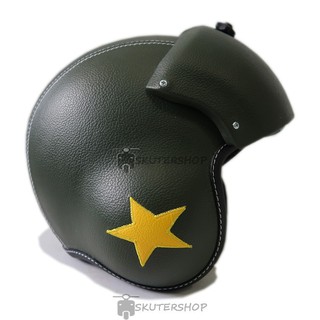 Helm Handmade Dewasa Model Pilot Kulit Berkaca Riben Motif Helm Handmade Dewasa Model Pilot Kulit Berkaca Riben Motif