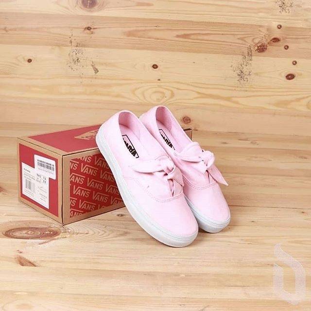 Sepatu Vans Authentic Knotted Pink White - Premium Original