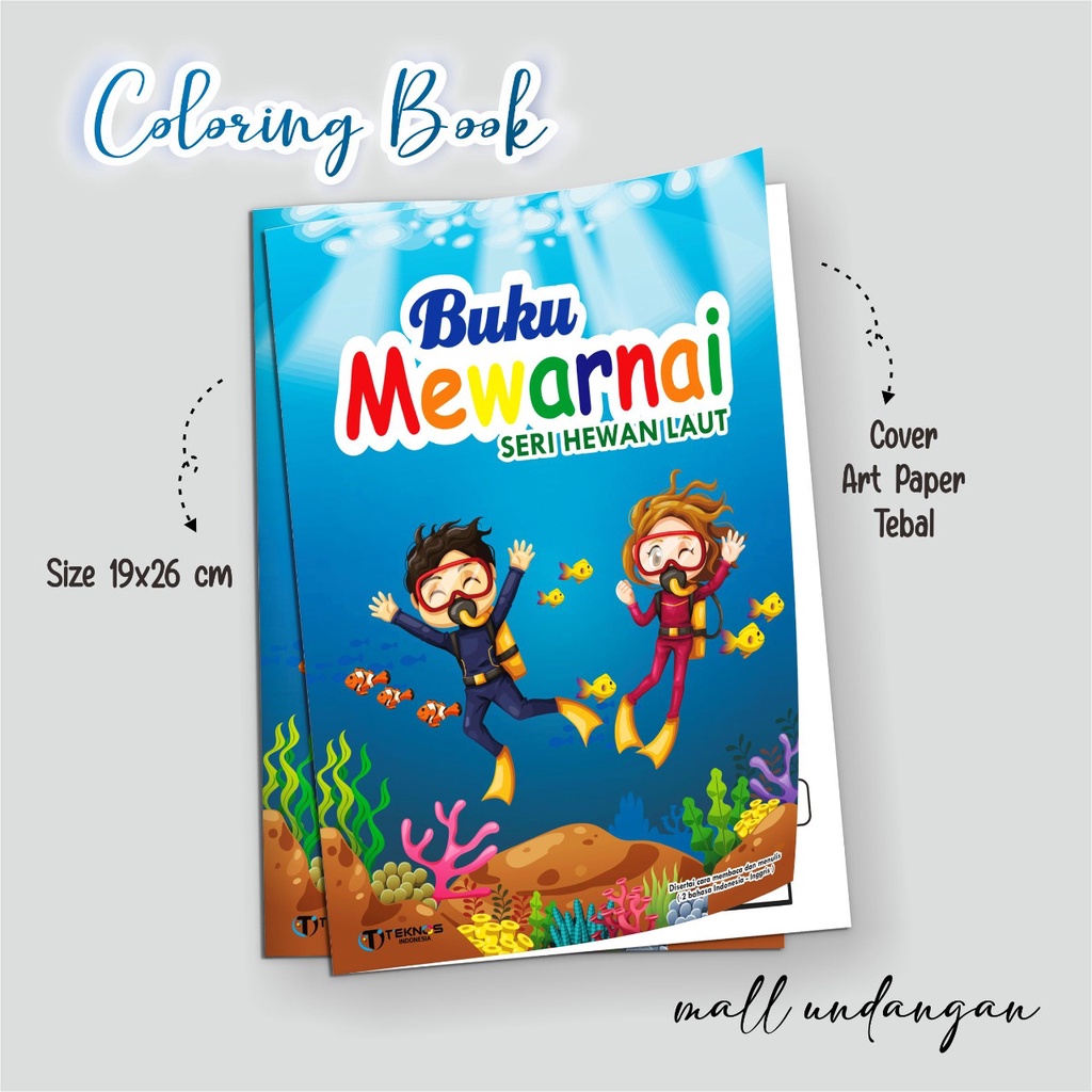 

BUKU MEWARNAI SERI HEWAN LAUT - BUKU EDUKASI ANAK PAUD TK