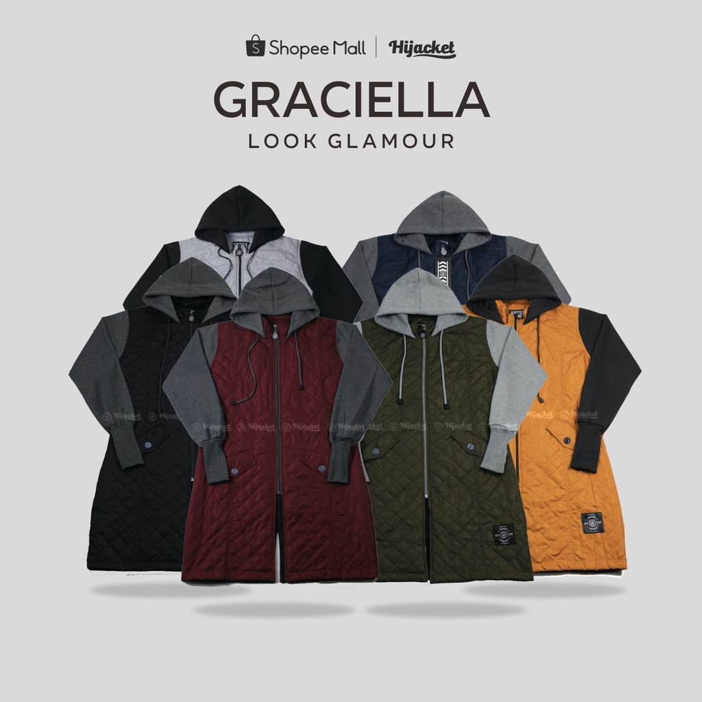 ✔️Buy 1 Get 3 Gift✔️ Hijacket GRACIELLA -Jaket Muslimah Hijaket Wanita -Jaket Hijab -Jaket Parka-8