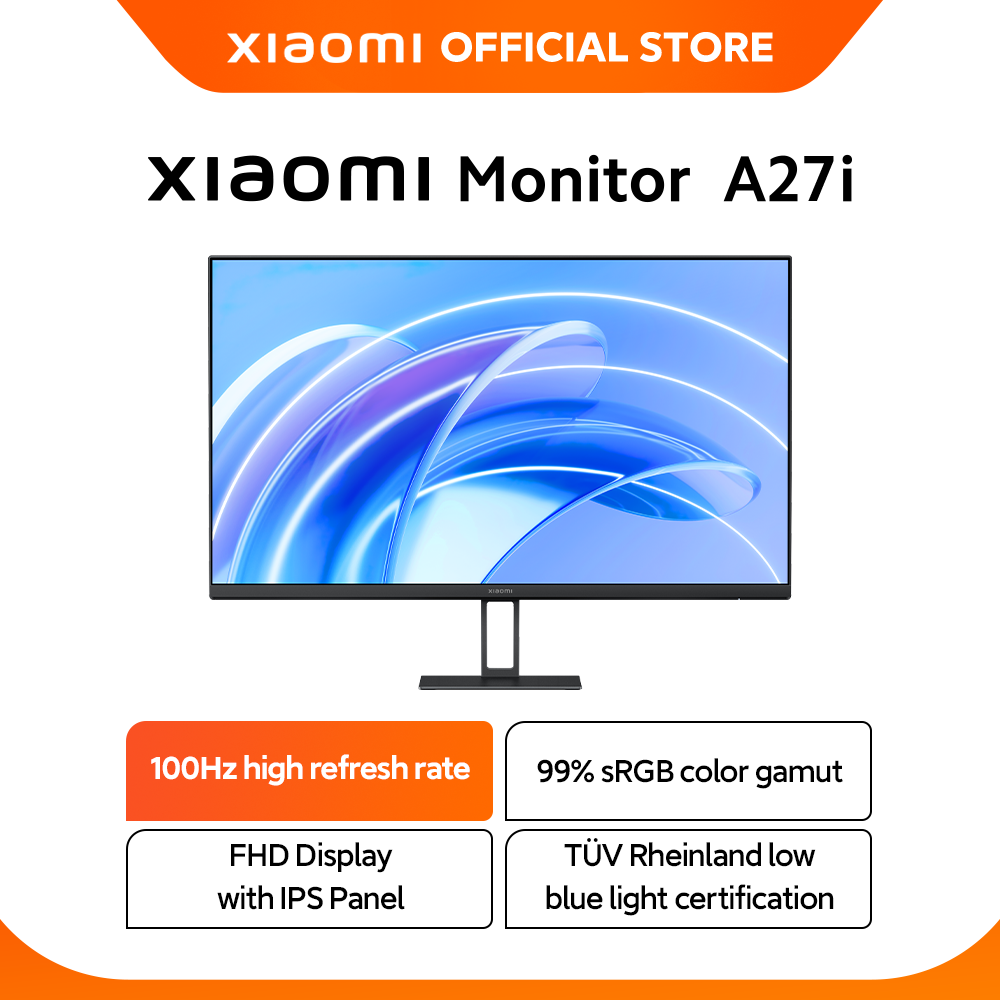 Xiaomi Monitor A27i | Panel IPS 100Hz FHD Monitor 27 Inch | Resmi 3 Tahun [ Official Store