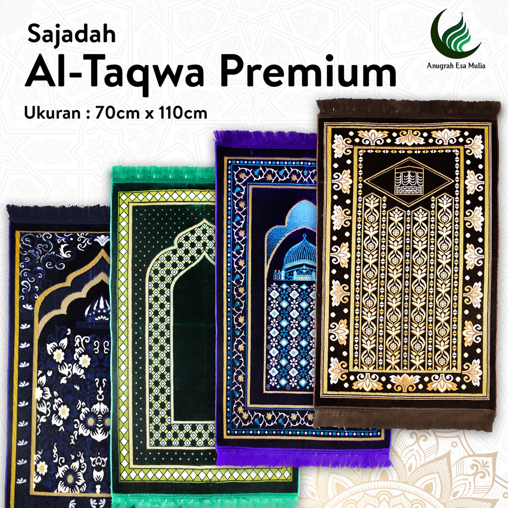 Sajadah Tebal &amp; Murah | Premium | Uk. 70x110 | Terlengkap | Souvenir Haji | Gift | Lembut | Terlaris | Elegant ukuran dewasa warna lengkap