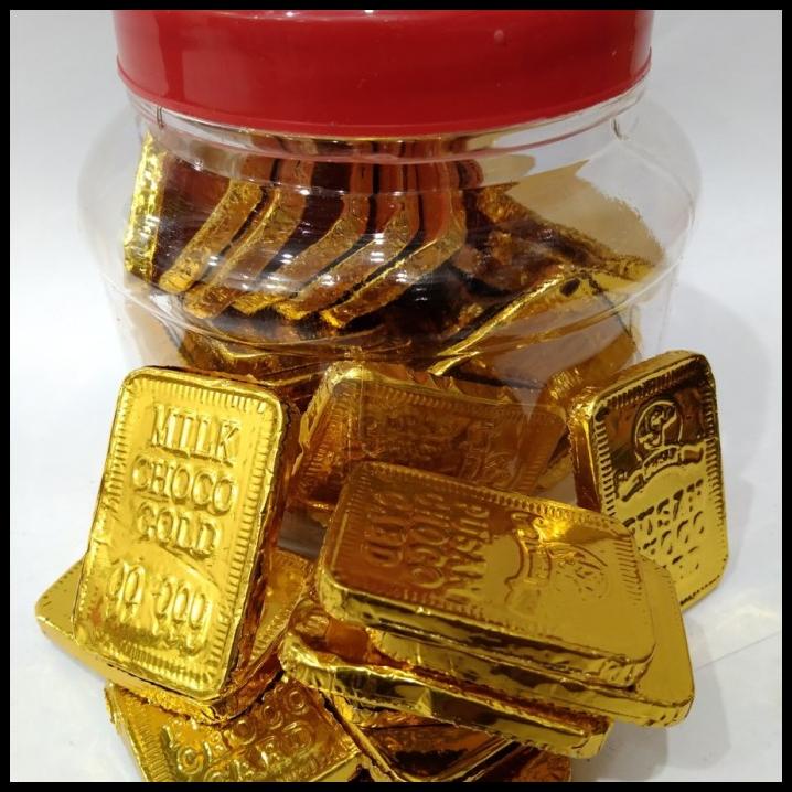 

Coklat Bentuk Kotak Emas 1 Toples / Choco Gold 99.999