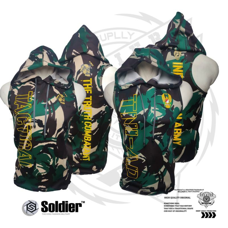 singlet hoodie loreng tni-ad