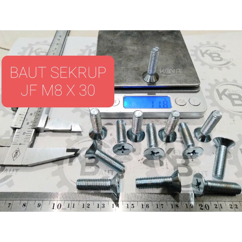 BAUT JF M8 X 30 / SEKRUP JF M8 X 30 / MACHINE SCREW