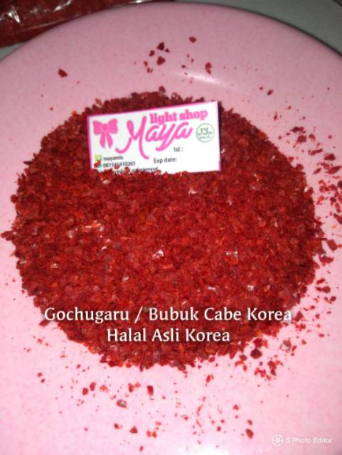 bubuk cabe korea Gochugaru kasar halus Nanami togarashi shichimi sambal tabur korea jepang chili powder topping gochujang