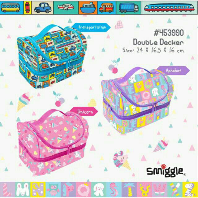 Tas Makan Double Dekker Smiggle/lunch Bag Smiggle