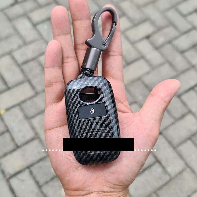 Cover Carbon Case Key Kunci Toyota Avanza Xenia Veloz Raize Rocky 2021