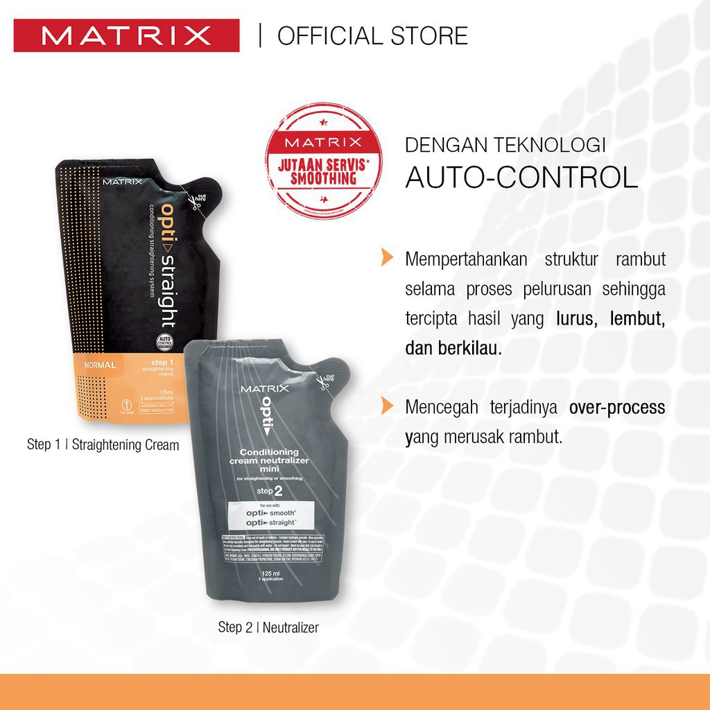 Matrix Mini Opti Straight Cream + Neutralizer 125ml Normal &amp; Resistant