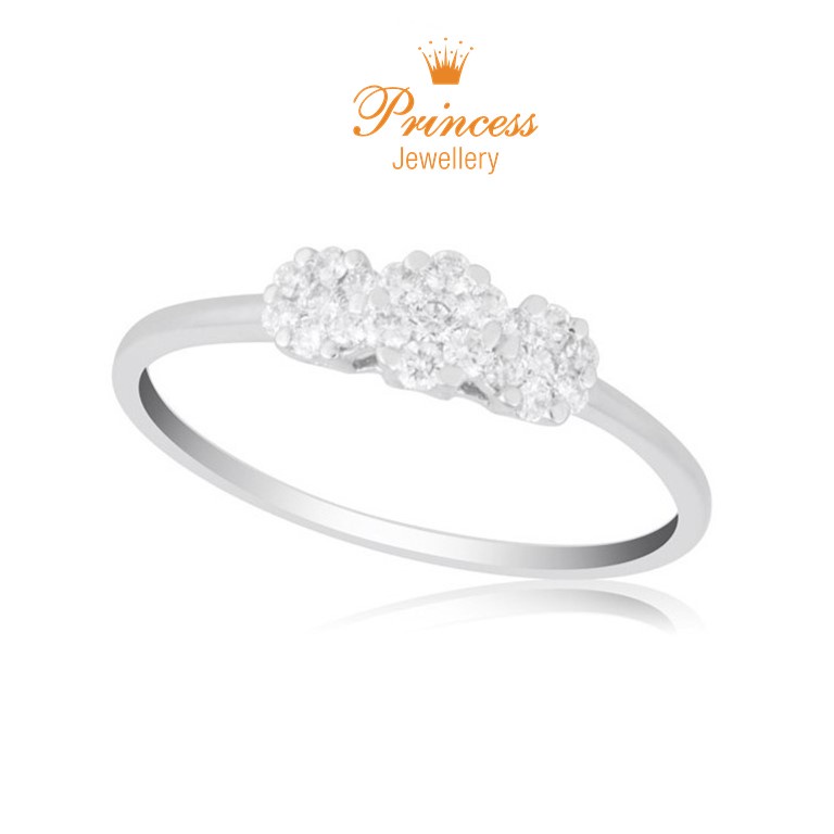 Cincin Trilogy Berlian PLR867344 Princess Jewellery