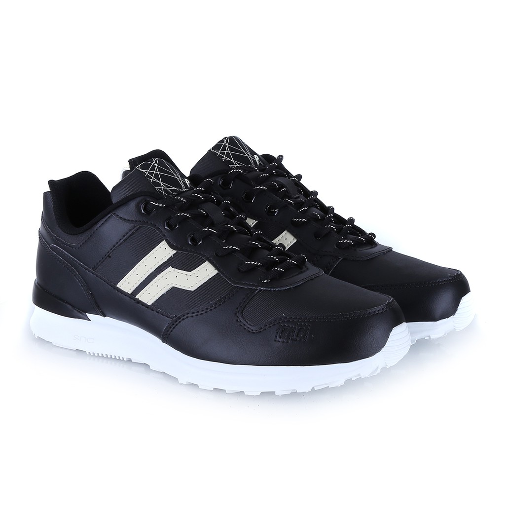 Sepatu Sneakers Piero Jogger Dusty Black - Black/White