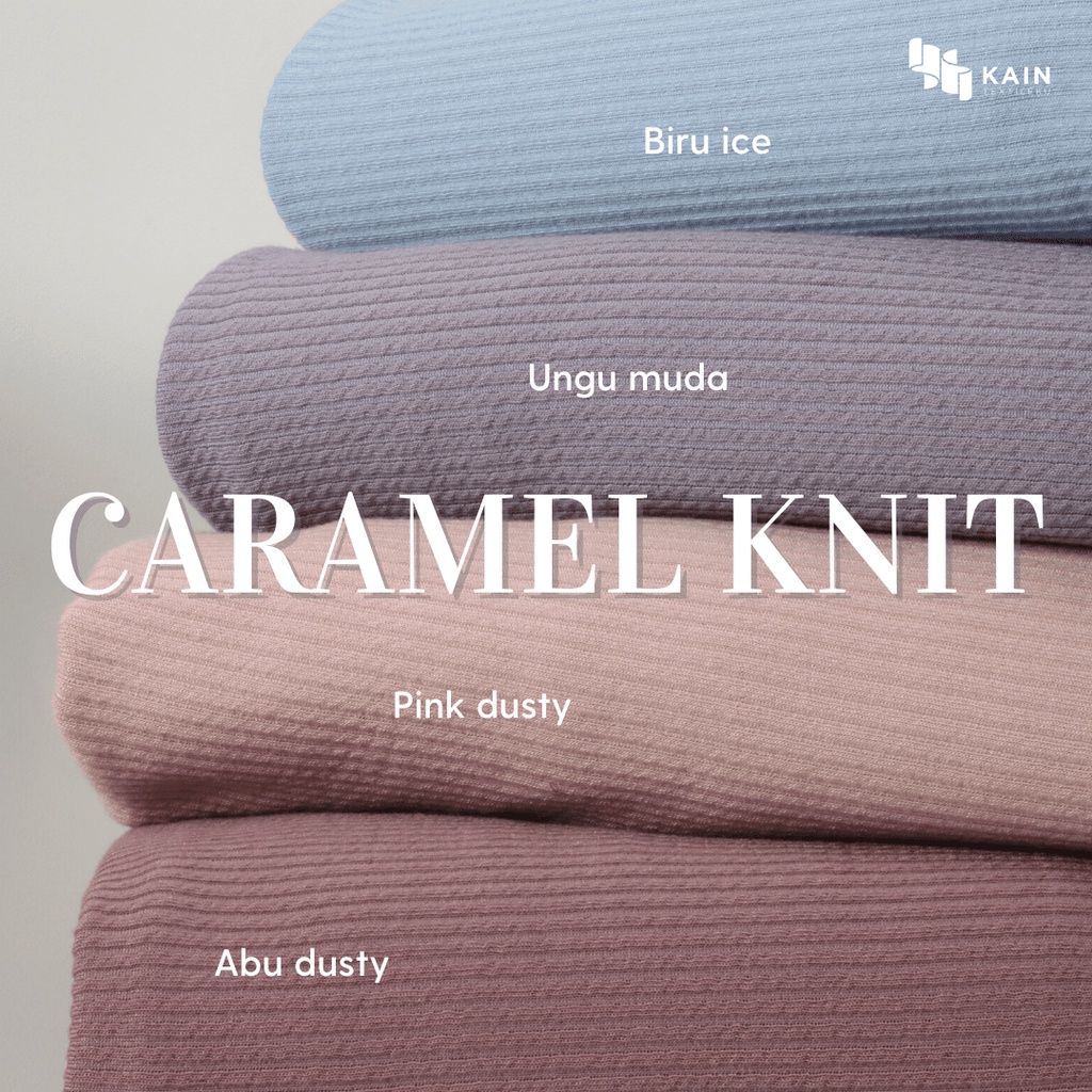 1 kg Bahan Kain Knitting Caramel Knit