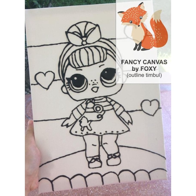 

kanvas lukis anak gambar LOL surprise dolls - L.O.L surprise dolls