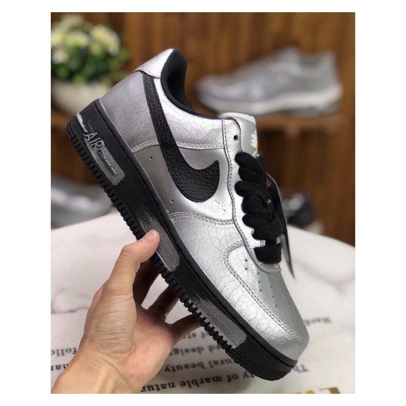 nike air force black silver