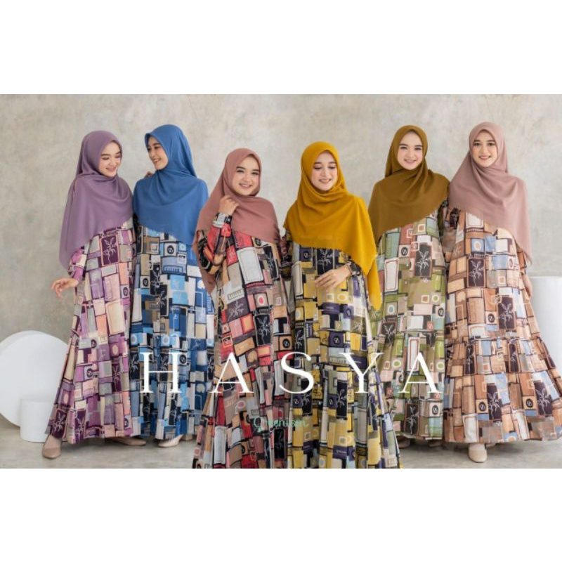 BAJU GAMIS DRESS HASYA DRESS BY GREENISM BUSUI MENYUSUI REMAJA WANITA