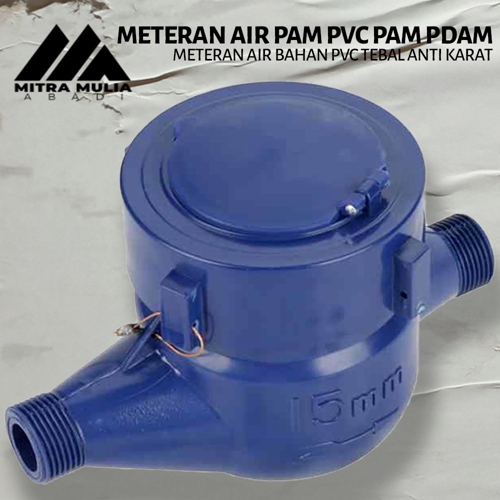 Meteran Air Pam PVC PAM PDAM l Tebal Anti Karat l Flow Meter SNI