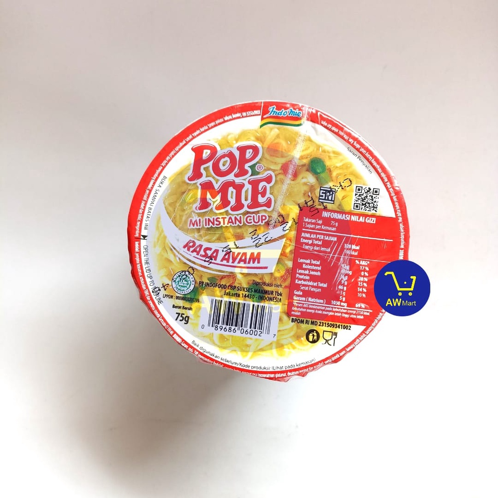 POP MIE CUP BESAR 75GR X ALL VARIAN - POPMIE CUP ALL VARIAN