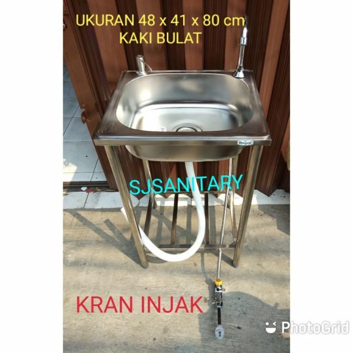 Tempat Cuci Tangan Portable Royal Dengan Kran Injak Dan Tempat Sabun Shopee Indonesia