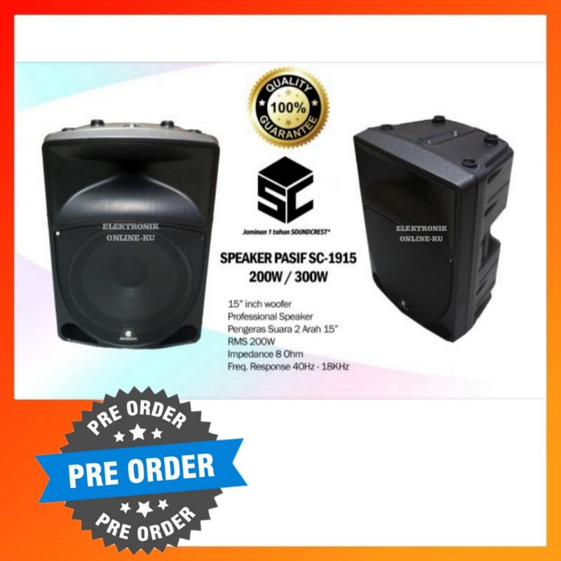 SPEAKER PASIF SOUNDCREST SC1915 15INCH 200WATT