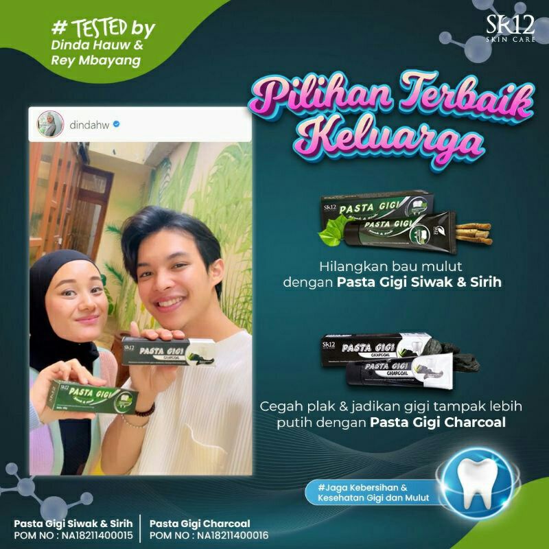 PASTA GIGI SR12/ODOL SR12/PASTA GIGI CHARCOAL SR12/PASTA GIGI SIWAK SR12/PEMUTIH GIGI/