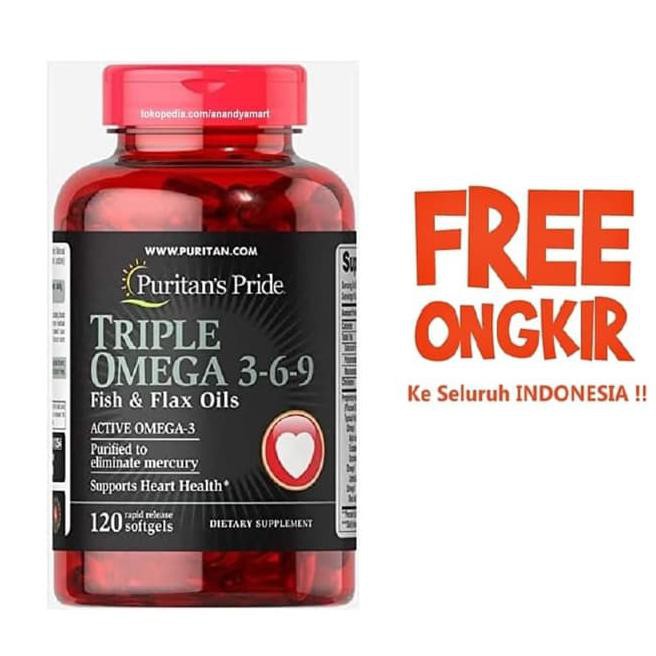 Xdrz Puritan Puritan'S Triple Omega 369 3-6-9 Fish Flax Oils Oil Isi 120 Sg Nlqx