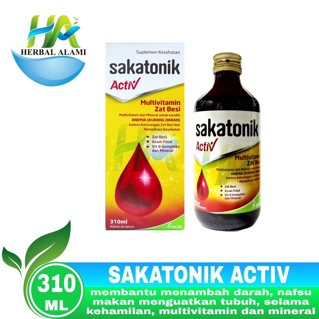 Sakatonik Activ Syrup - Multivitamin &amp; Mineral untuk Anemia