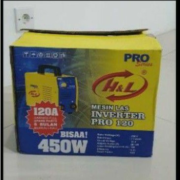 Promo...Mesin trafo las Pro H&L MMA 120A 450watt inverter Welding