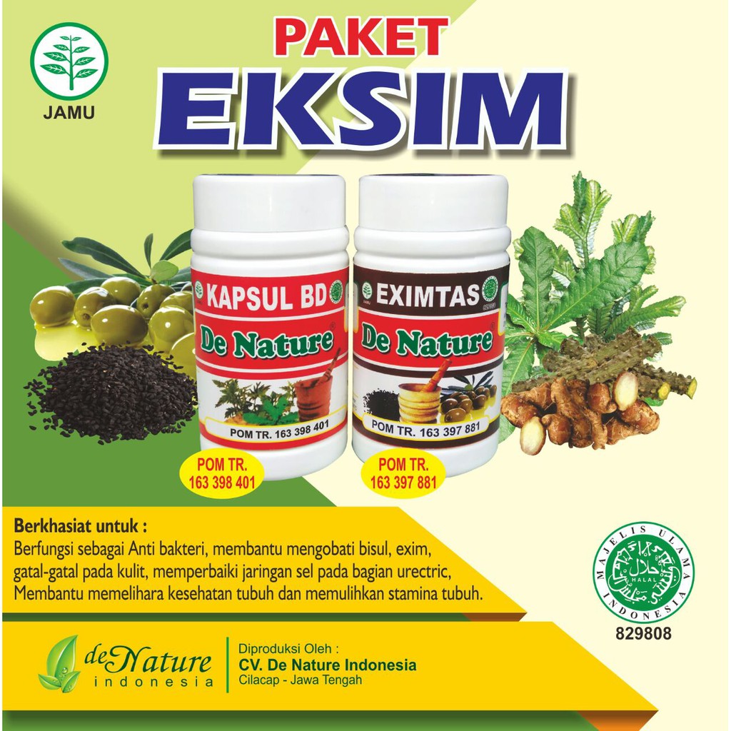 "Obat Herbal Eksim Gatal-Gatal Di Kulit De Nature"