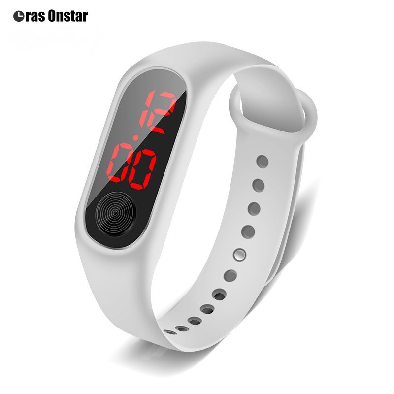 Jam Tangan Digital Elektronik Pria Sport Watch Led Rubber Strap Jam Tangan Unisex Untuk Olahraga COD-1