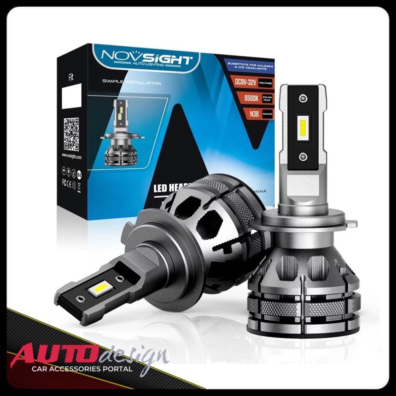 NOVSIGHT N38 Lampu Led Mobil Headlight dan Foglamp H4 H7 H8 H11 H16 HB3 HB4 Kualitas Premium