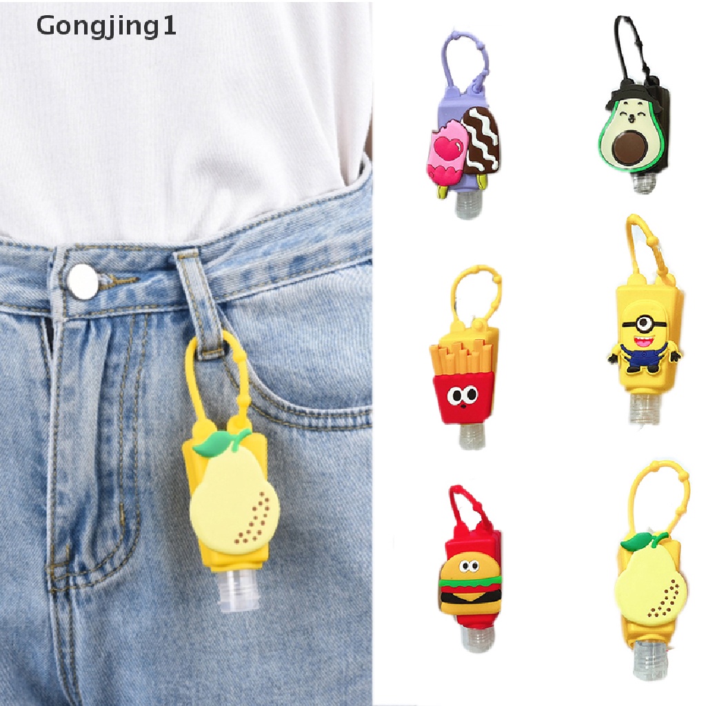 Gongjing1 Holder Botol Hand Sanitizer / Sabun Mandi Bayi Bahan Silikon Portable