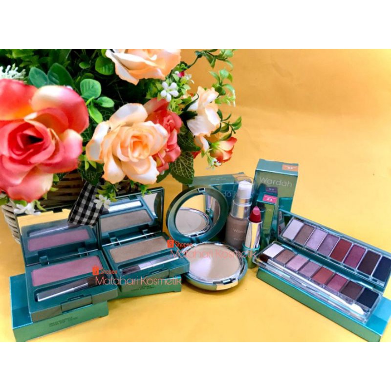 Wardah Make up Exclusive - Seserahan make up _Foundation wardah _ Matahari Kosmetik Blushon wardah E