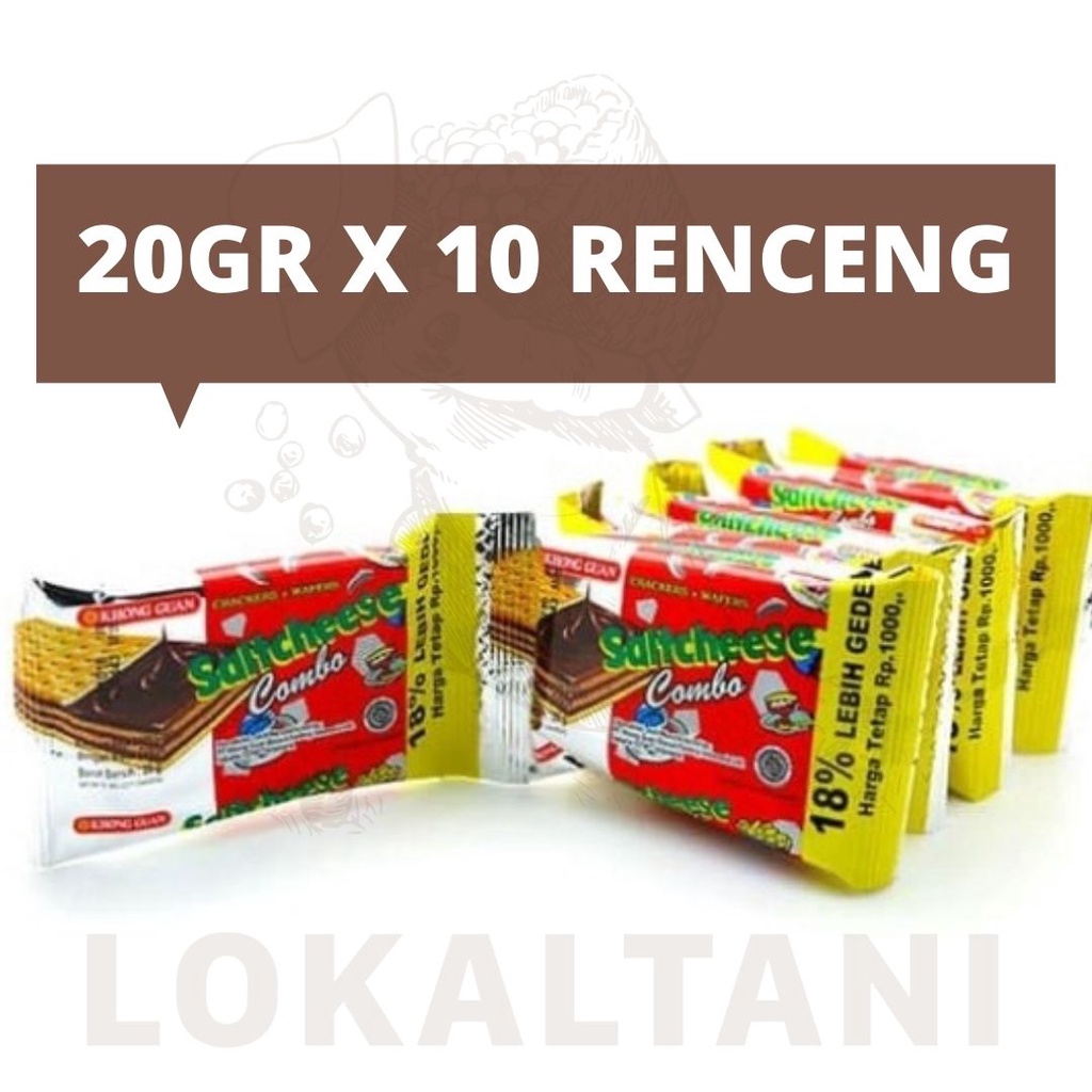 

Khong Guan Saltcheese Combo 20 Gram / 1 Pack isi 10 Sachet