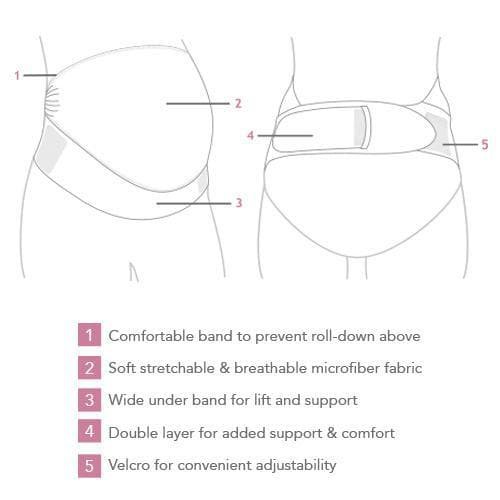 Carriwell Adjustable Overbelly Support Belt white S M L XL - TINKY2823
