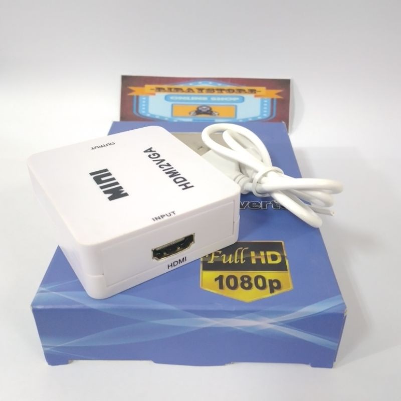 Paket Combo HDMI To VGA Siap pakai tanpa ribet