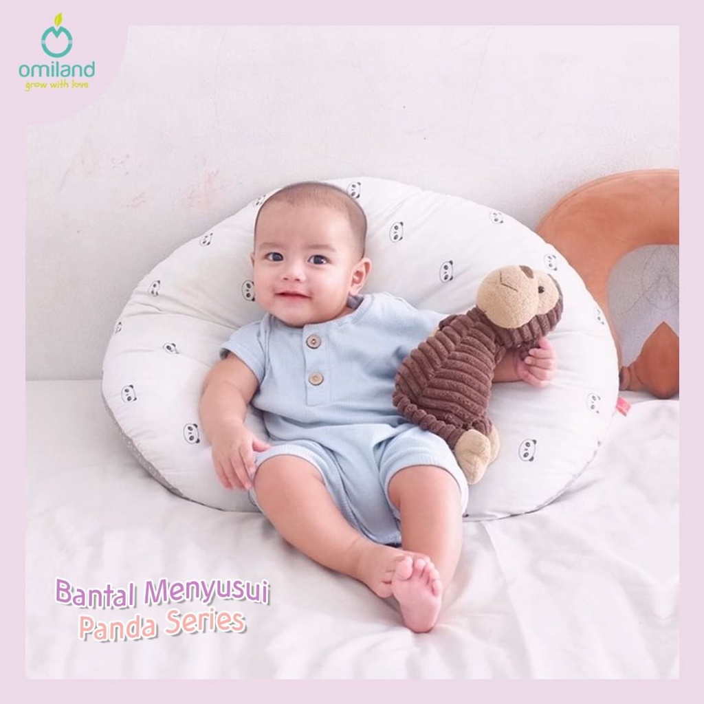 Omiland Bansui Bantal Menyusui + Bantal Lengan Series PANDA, SLOTH, RAINBOW, ALPACA Series