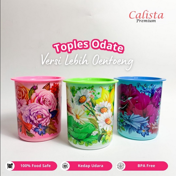 Toples Odate Serbaguna Simple dan Praktis / Toples Kue Kering / Toples susu